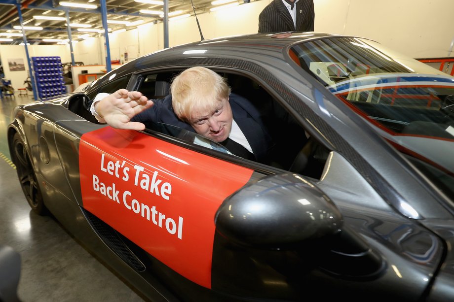 Boris Johnson i kampania Vote Leave