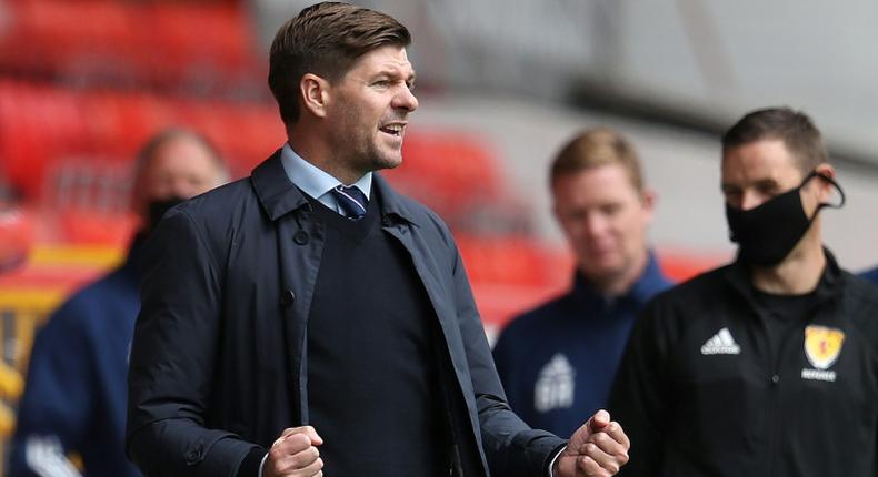 Steven Gerrard has led Rangers to a first Scottish Premiership title in 10 years