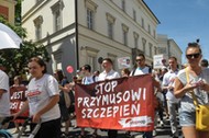 uczestnicy protestu