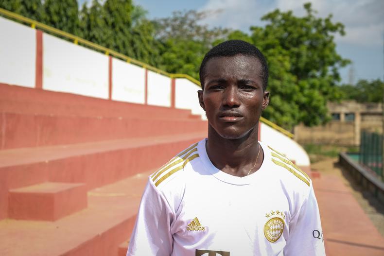 Samuel Dwamena, the brother of the late Black Stars striker Raphael Dwamena, dreams of carrying on his brother's legacy. (Captured by Nicolas Horni)