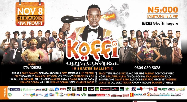 Cover art for Koffi's Out of Control: 15 Shades of ballistic concert