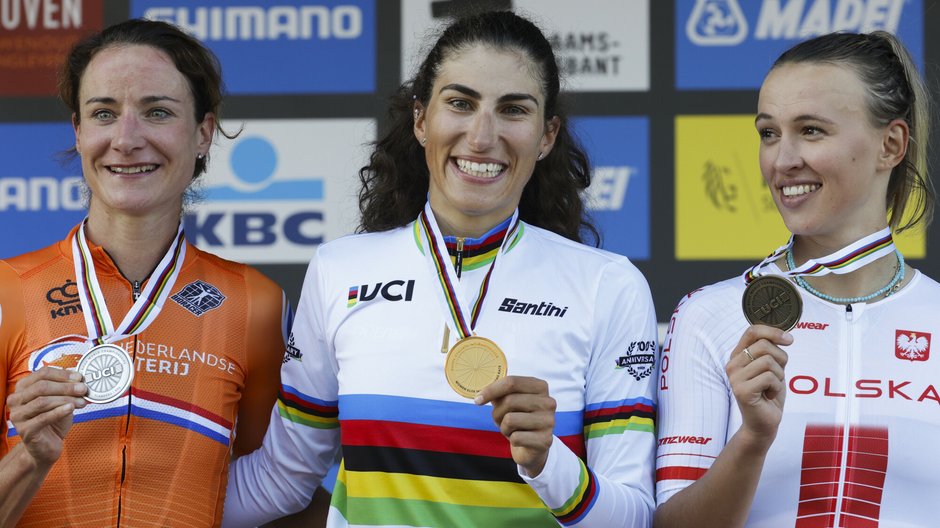 Elisa Balsamo, Marianne Vos i Katarzyna Niewiadoma 