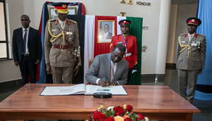 President William Ruto at the Kenya Military Academy - Lanet, Nakuru on May 31, 2024