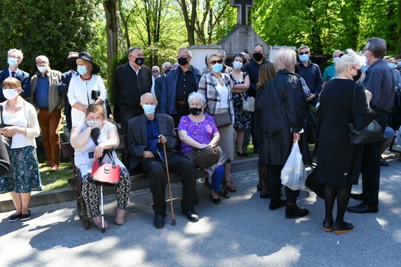 Pogrzeb Bronisława Cieślaka na Cmentarzu Podgórskim w Krakowie