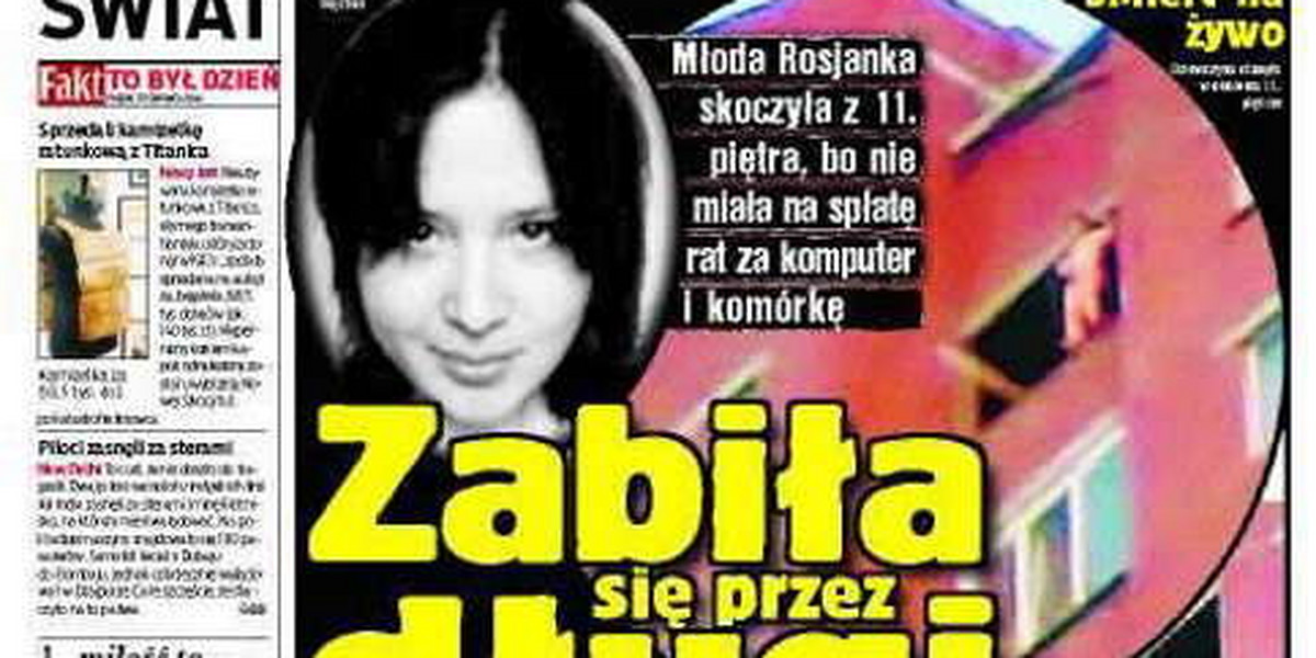 Zabiły ją długi