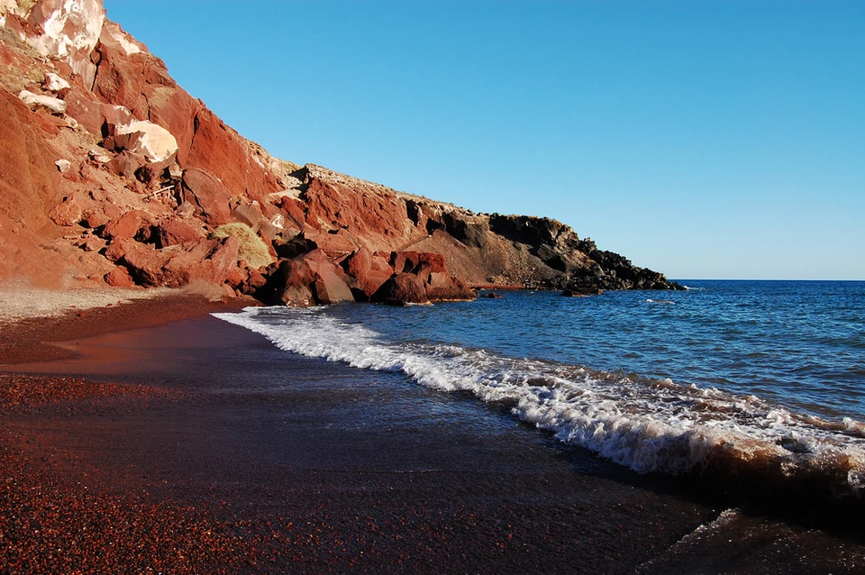 Akrotiri i czerwona plaża