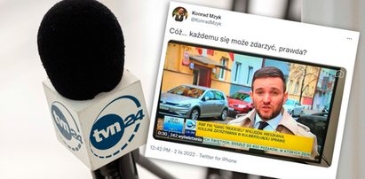 "Niesamowite, jak mi nie idzie dzisiaj". Wpadka na antenie TVN24