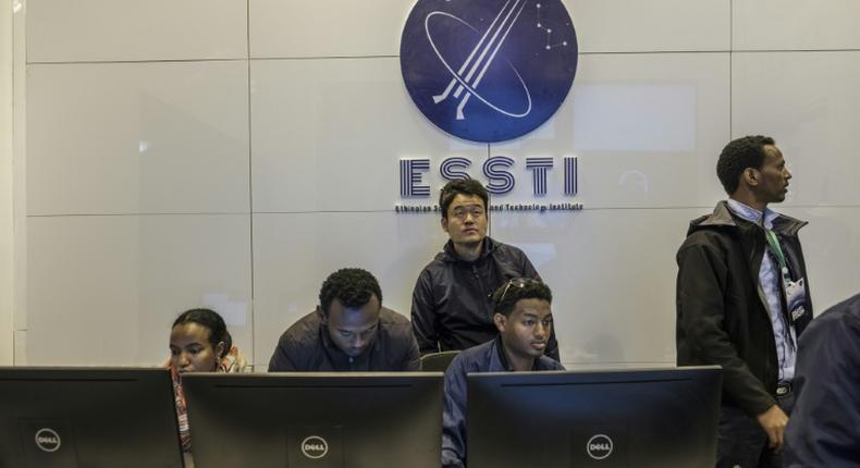 Historic launch: Chinese and Ethiopian personnel at the Entoto Observatory and Research Centre in Addis Ababa