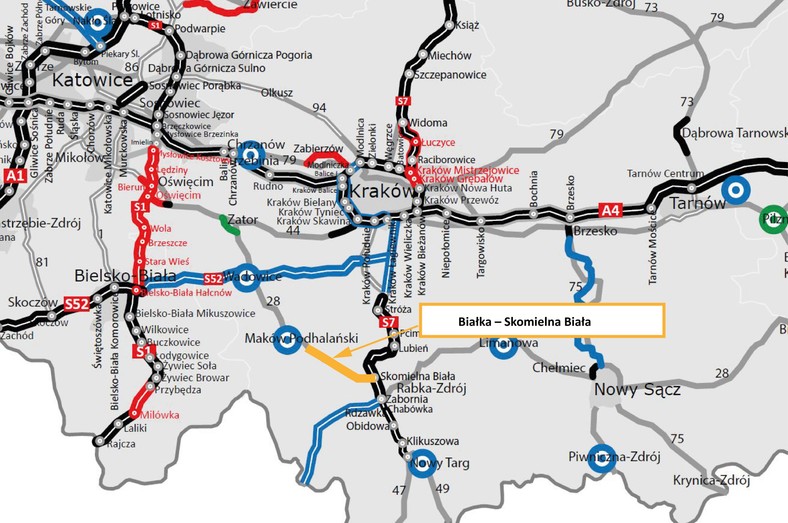 DK 28 Białka – Skomielna Biała