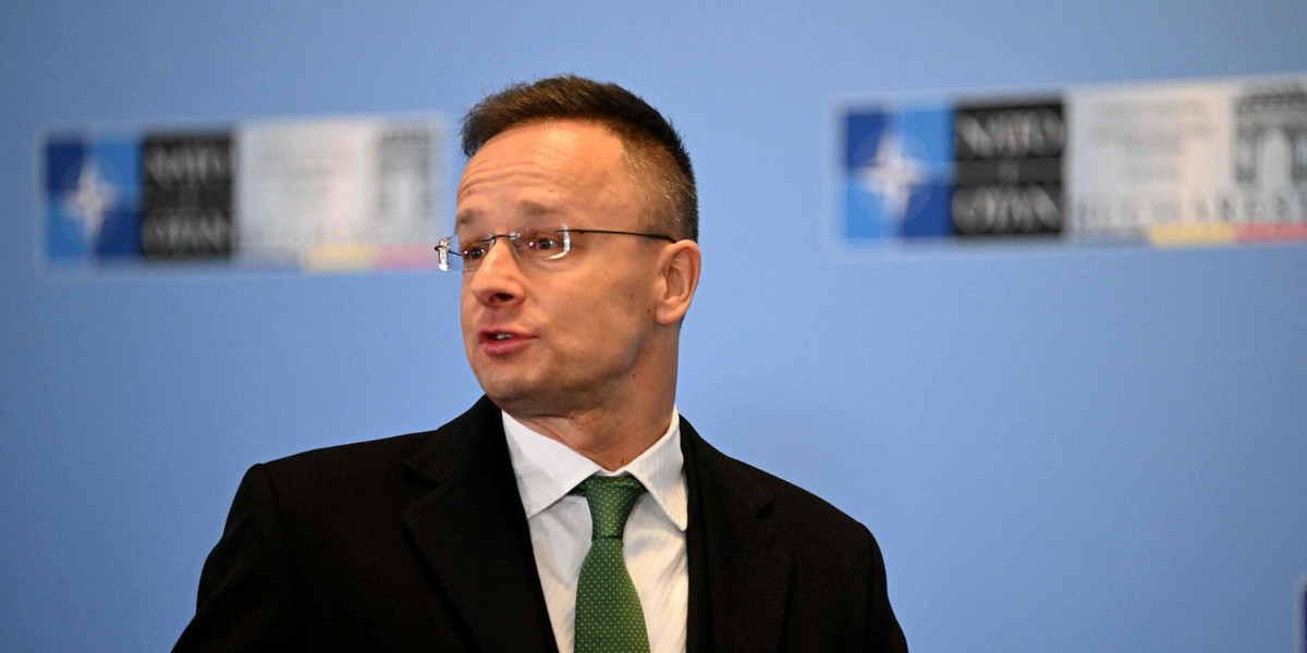 Minister spraw zagranicznych Węgier Peter Szijjarto.