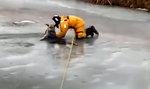 Bohaterska akcja strażaka. Ryzykował życie żeby uratować psa