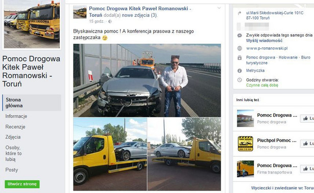 Krzysztof Rutkowski miał wypadek na autostradzie. Mercedes detektywa pokiereszowany