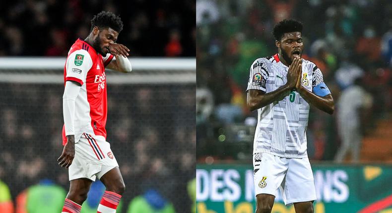 Thomas Partey sent off for Arsenal barely 48 hours after Ghana’s AFCON exit