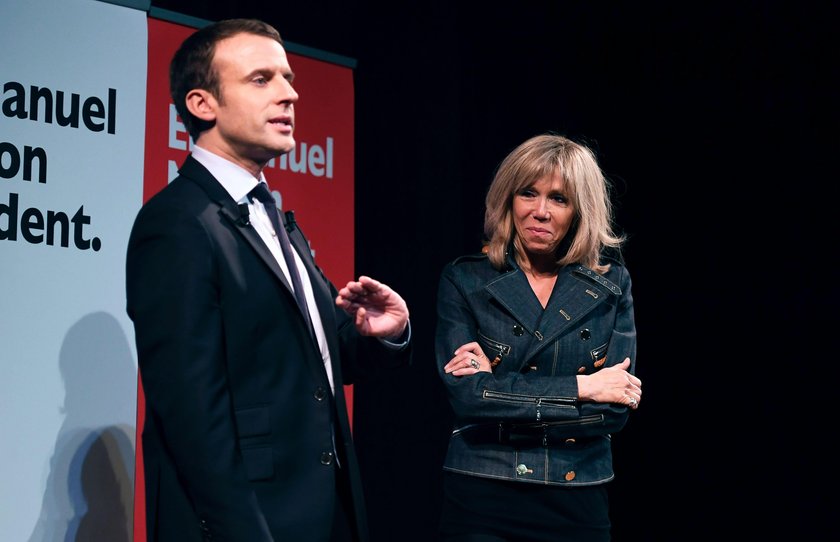 Emmanuel Macron i Brigitte Trogneux