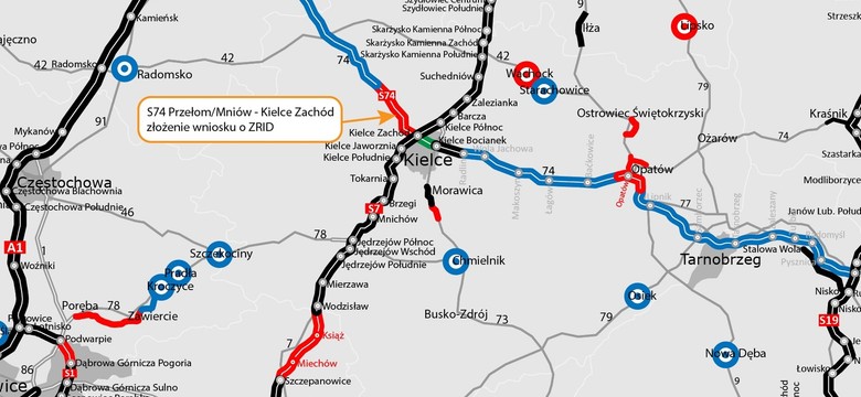 Droga S74 Mniów - Kielce zyska ważne pozwolenie. Drogowcy w końcu wbiją łopaty