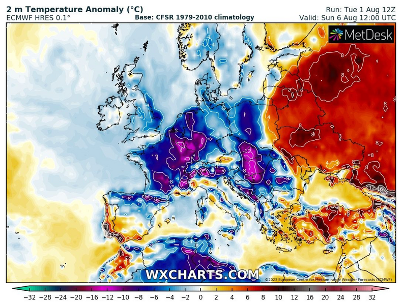 W weekend bąbel zimna obejmie już większość Europy.