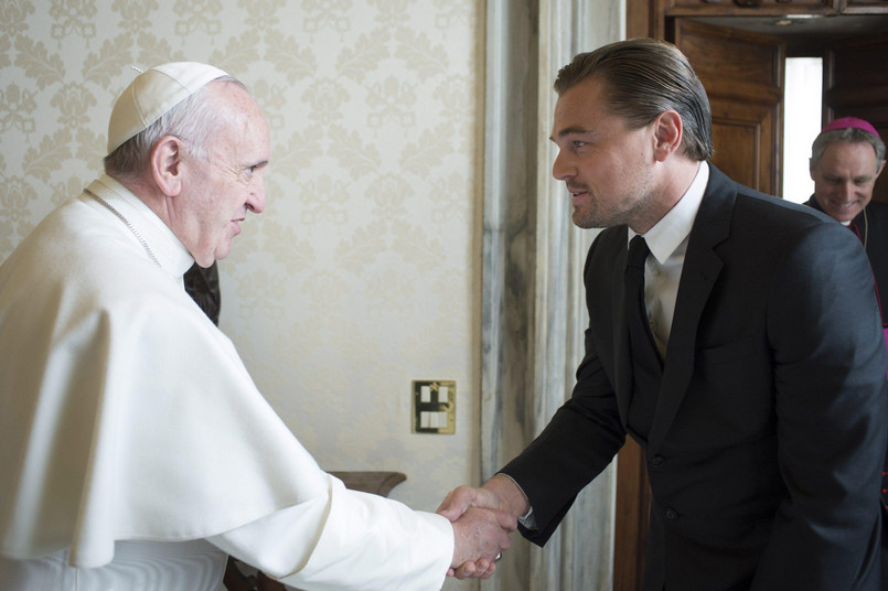 Leonardo DiCaprio na audiencji u papieża Franciszka