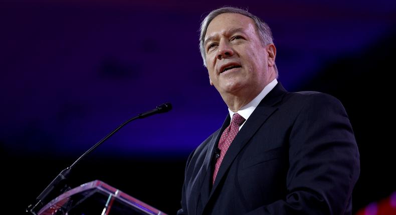 Former U.S. Secretary of State and Central Intelligence Agency (CIA) Director Mike Pompeo speaks during the annual Conservative Political Action Conference (CPAC) on March 03, 2023 in National Harbor, Maryland.Anna Moneymaker/Getty Images