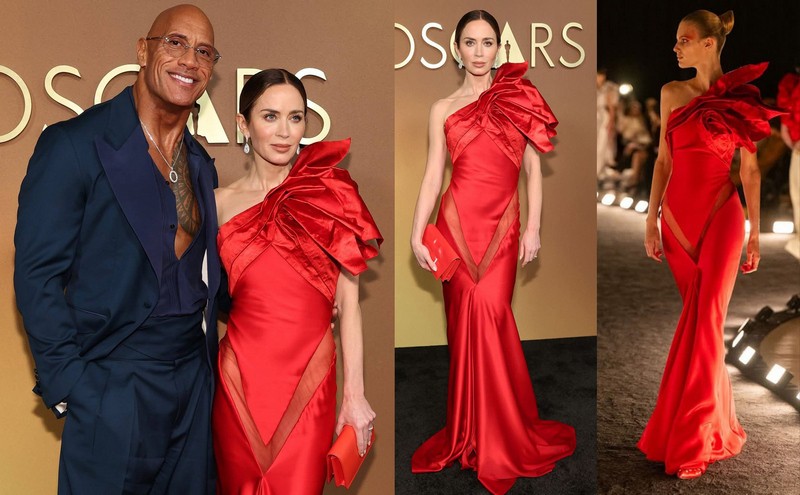 Emily Blunt a Dwayne Johnson.