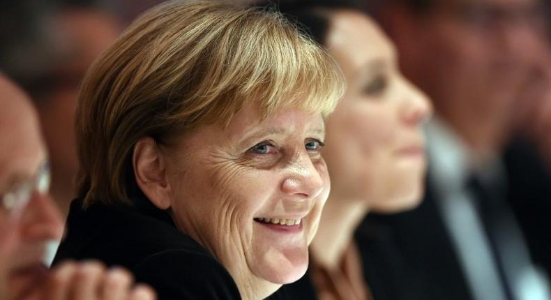 Chancellor Angela Merkel is a key target of the German launch issue of French satirical magazine Charlie Hebdo