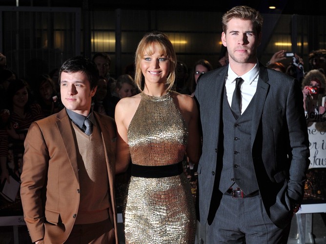 Josh Hutcherson, Jennifer Lawrence i Liam Hemsworth