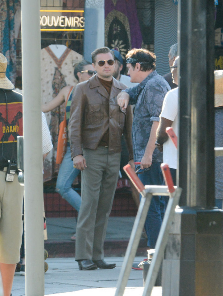 "Once Upon a Time in Hollywood": Brad Pitt i Leonardo DiCaprio na planie filmu Quentina Tarantino