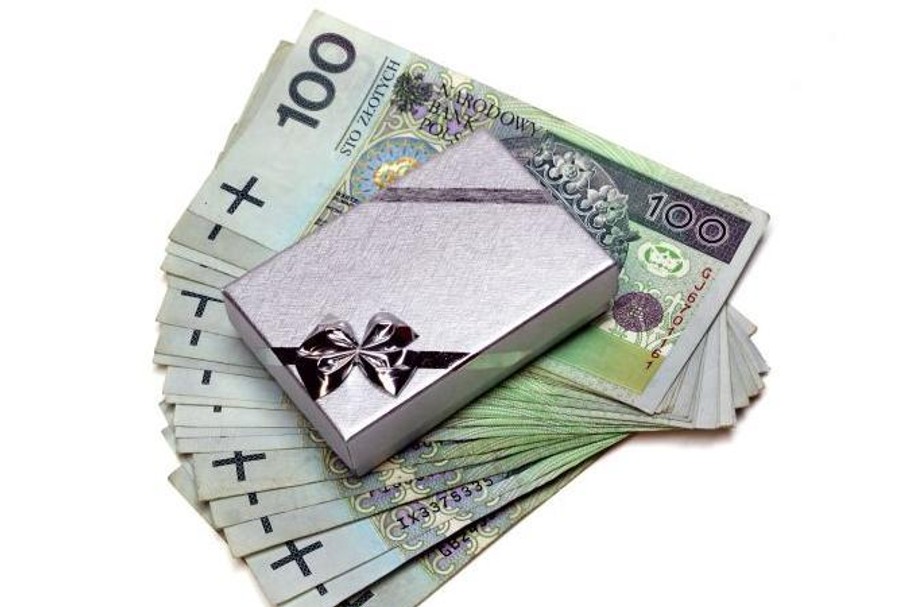 pieniądze banknoty prezent