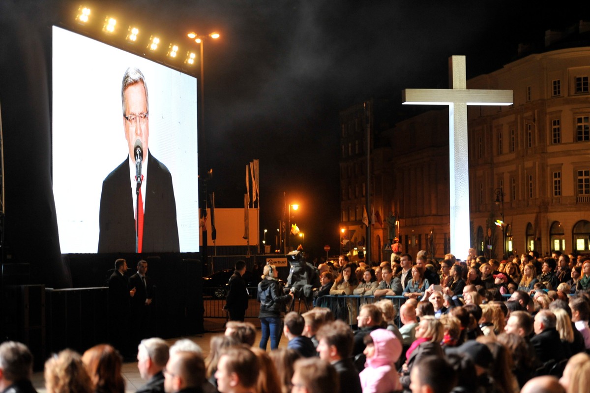 Wystąpienie prezydenta Bronisława Komorowskiego podczas koncertu dziękczynnego "Nie lękajcie się iść pod prąd"