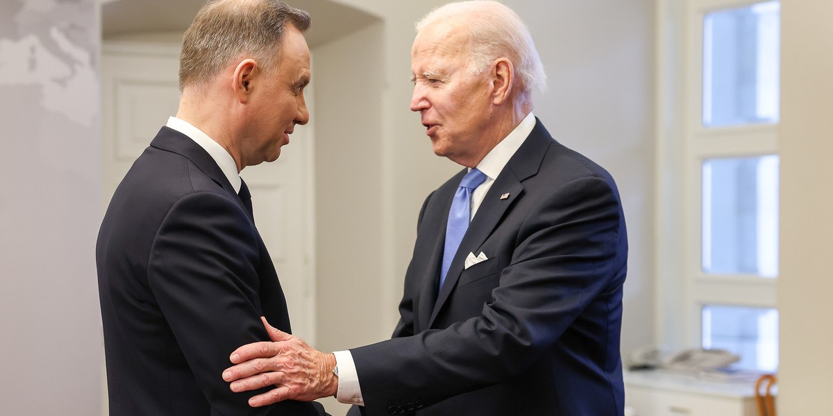 Andrzej Duda i Joe Biden