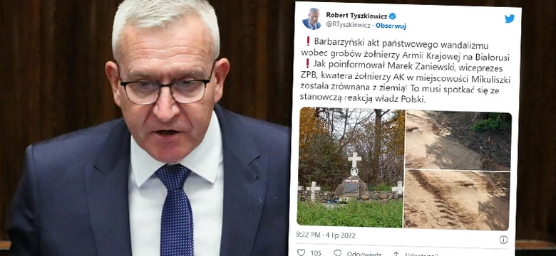 Skandaliczna dewastacja polskiego miejsca pamięci na Białorusi. Chodzi o kwaterę żołnierzy AK 