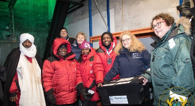 Nana Akufo-Addo at Svalbard Seed Vault in Norway