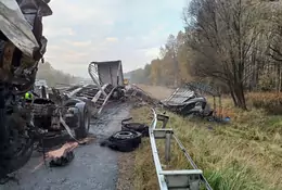 Tragiczny wypadek na A4. Po pożarze ciężarówki trzeba było zamknąć dwa pasy ruchu  