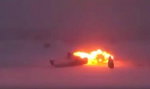 Tupolew rozbił się na lotnisku. Przerażające nagranie