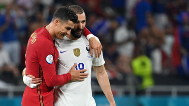 Piękny obrazek podczas meczu Portugalia - Francja. W rolach głównych CR7 i Benzema