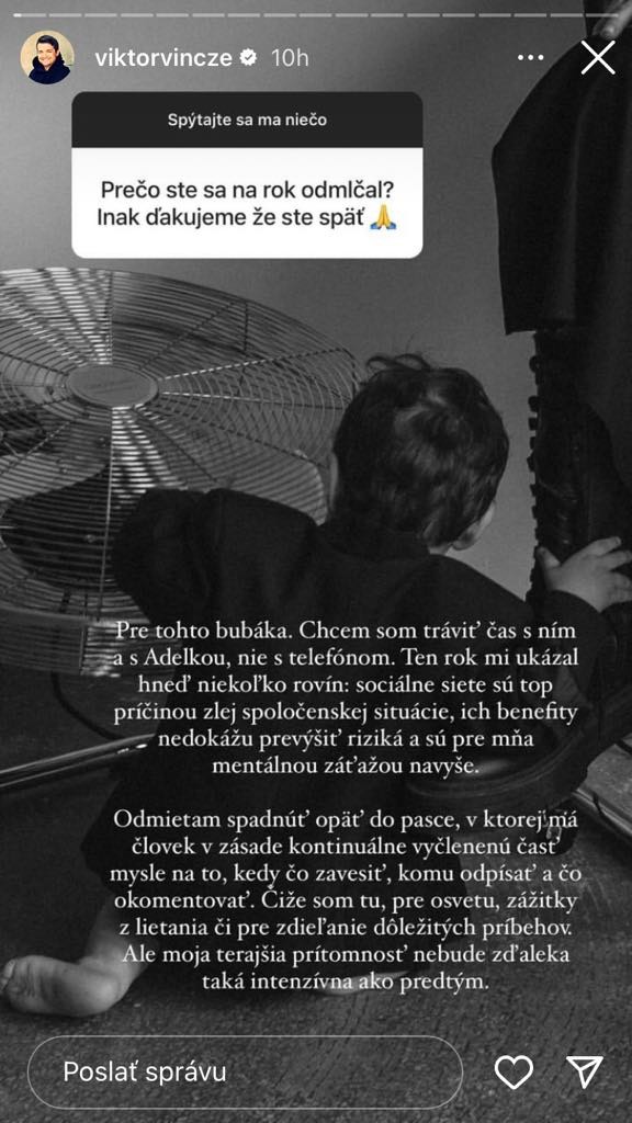 Viktor Vincze zverejnil nové fotky syna Maxíka.