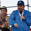 Danijel Ortega sa suprugom i potpredsednicom Rozarijom Muriljom