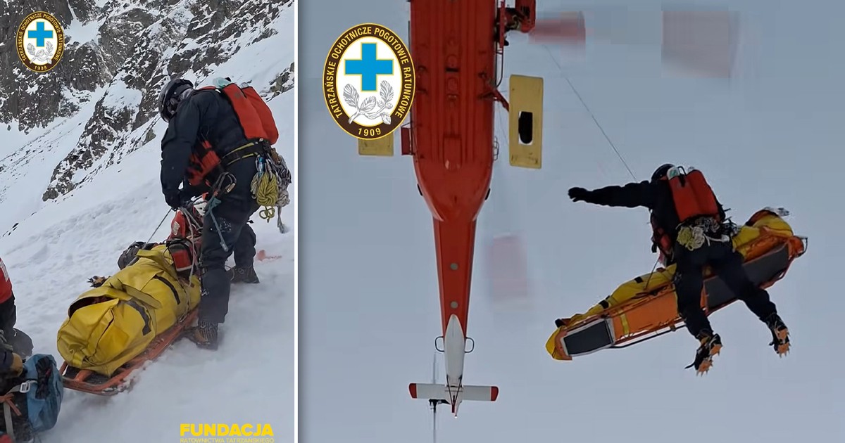 "Obok mnie z dużą prędkością zsunął się inny turysta". Dramatyczna akcja TOPR na Rysach