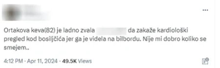 Tvit o Ivanu Bosiljčiću