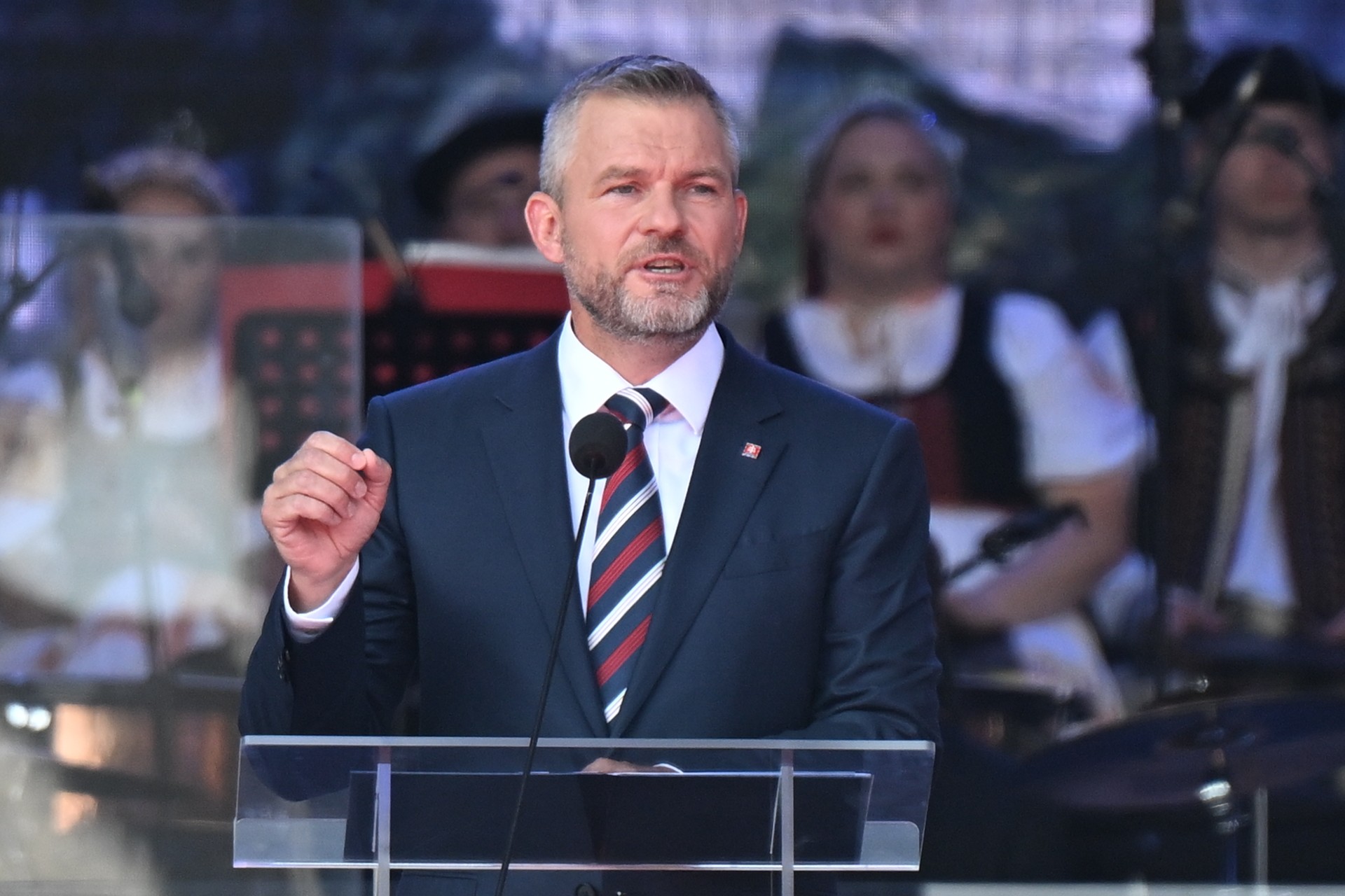 Oslavy 80. výročia SNP v Banskej Bystrici - prezident SR Peter Pellegrini.