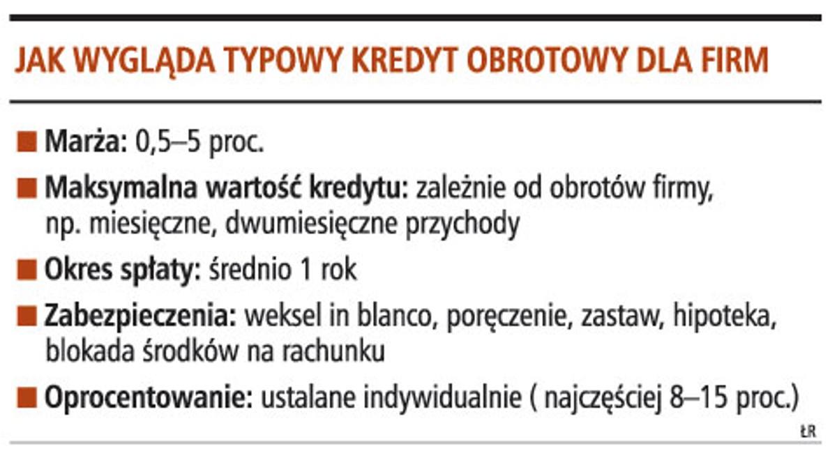 Jak wygląda typowy kredyt obrotowy dla firm