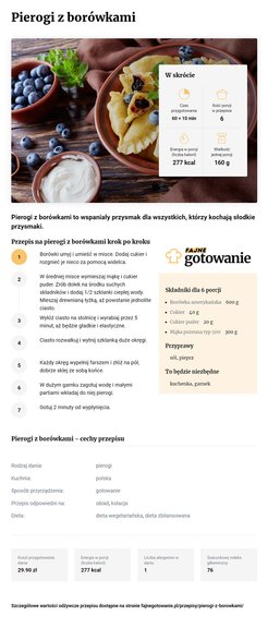 Pierogi z borówkami