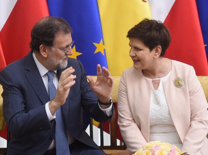 Beata Szydło i Mariano Rajoy