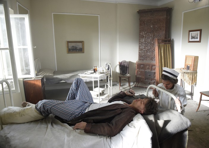 Kadr z planu filmu 'Dwizjon 303' - w roli głównej Maciej Zakościelny