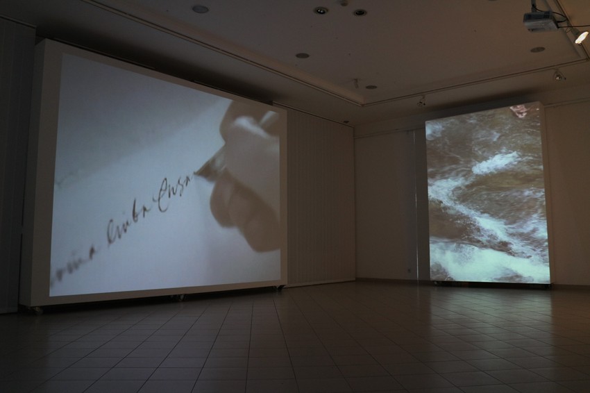 Rad Milete Prodanovića s autorske izložbe “Genus - porodične priče”, Umetnička galerija Nadežda Petrović, Čačak