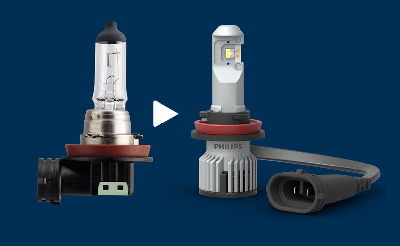 Żarówka LED typu retrofit: Philips Ultinon Pro6000 Boost. Producent podkreśla, że emituje światło o temperaturze barwowej 5800 K