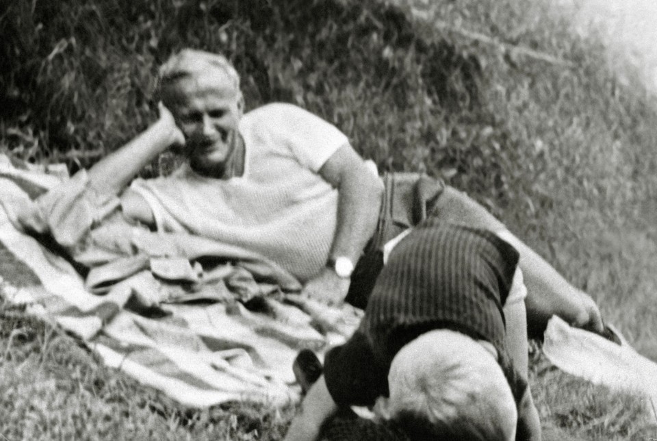 Karol Wojtyła z młodym Adamem Kinaszewskim, przełom lat 50. i 60. XX w.