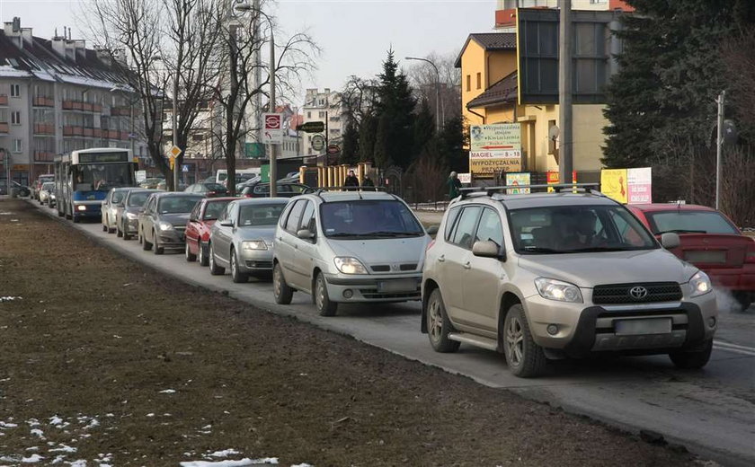 Na Ruczaju korki są