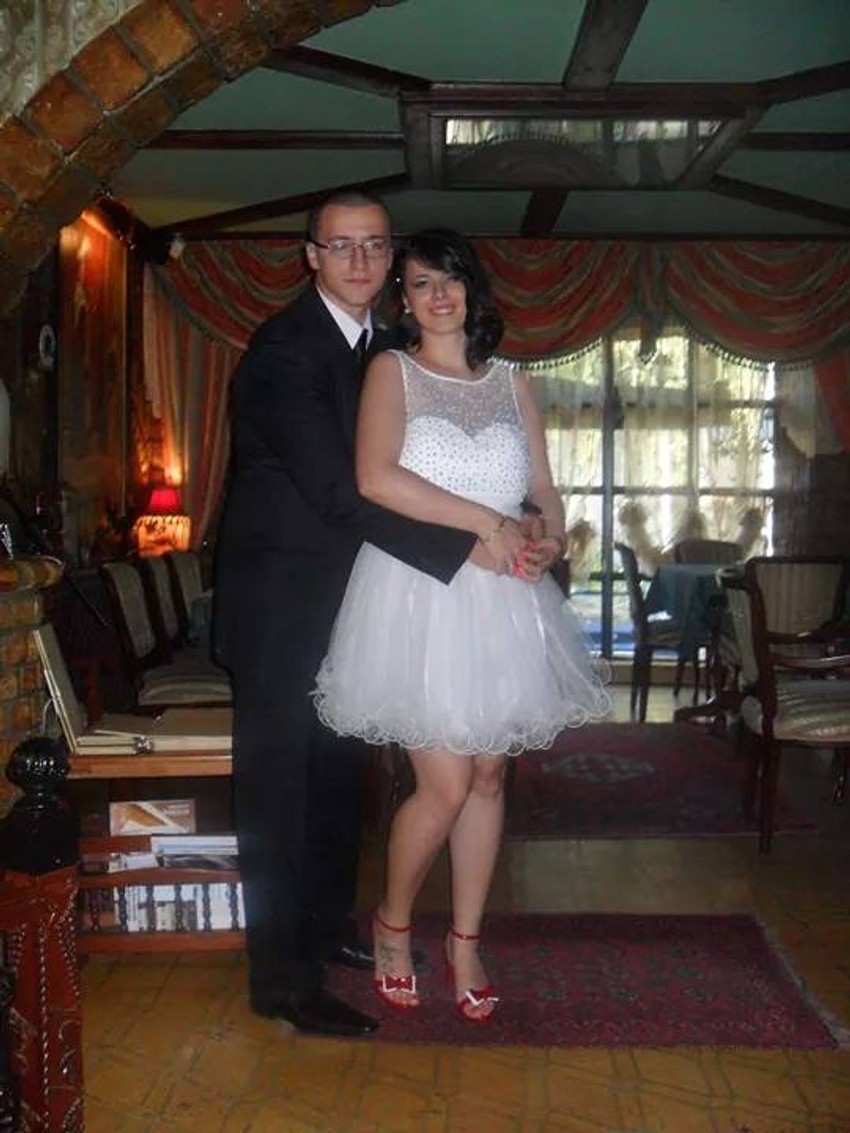 Jelena Špagović (devojčako Dujović) sa bratom Momčilom Dujovićem