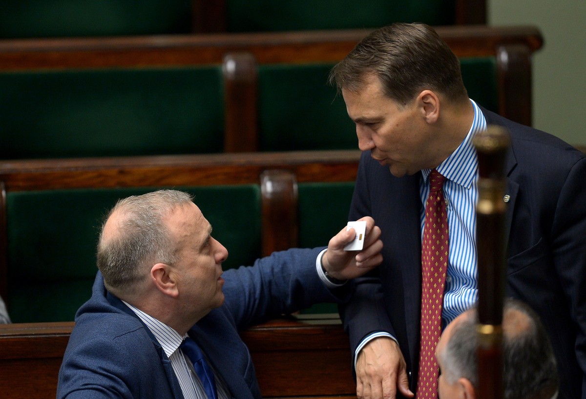 Grzegorz Schetyna i Radosław Sikorski PAP/Radek Pietruszka