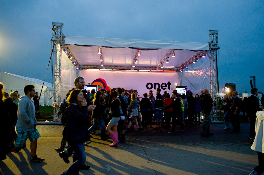 Strefa Onetu na Heineken Open'er Festival 2012 (fot. Monika Stolarska / Onet)